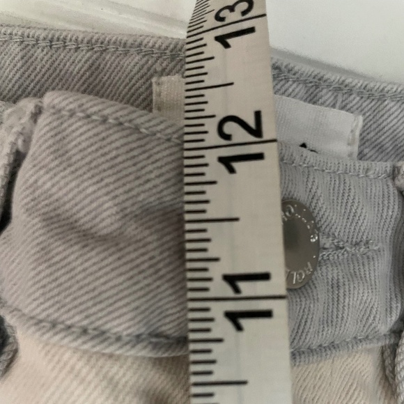ROLLAS The Sailor Jean High Rise Wide Leg Color-block Shell Spice Gray /Cream 24 - Picture 9 of 11